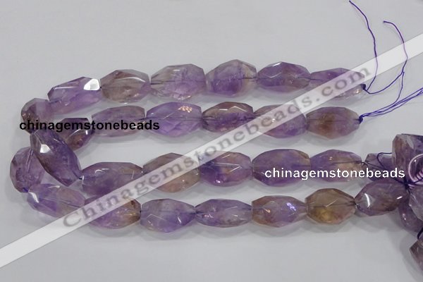 CAN30 15.5 inches 18*25mm faceted nugget natural ametrine beads