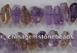 CAN31 15.5 inches 8*18mm faceted nugget natural ametrine beads