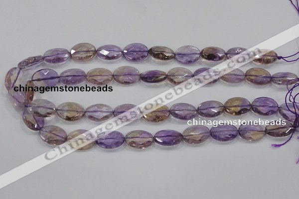 CAN33 15.5 inches 13*18mm faceted oval natural ametrine beads