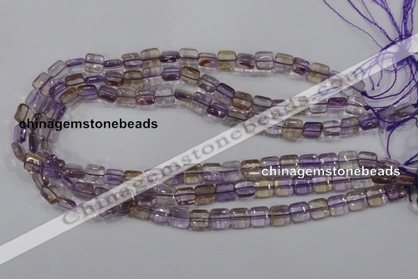 CAN36 15.5 inches 10*10mm square natural ametrine gemstone beads