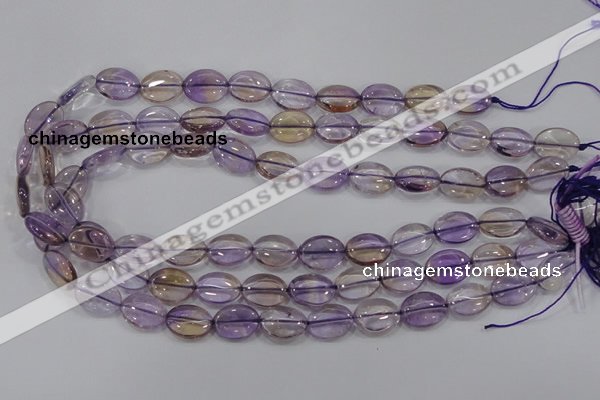 CAN47 15.5 inches 8*12mm oval natural ametrine gemstone beads