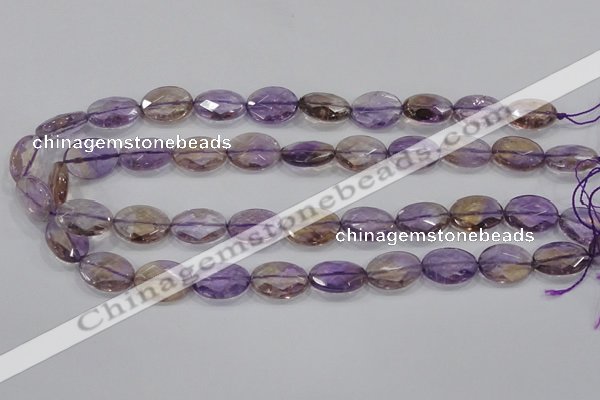 CAN56 15.5 inches 12*16mm faceted oval natural ametrine beads