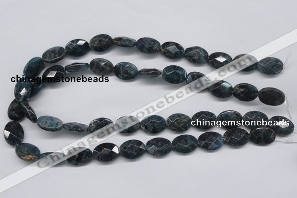 CAP10 15.5 inches 15*20mm faceted oval apatite gemstone beads wholesale