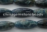 CAP310 15.5 inches 11*25mm rice natural apatite gemstone beads