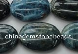 CAP327 15.5 inches 22*30mm oval natural apatite gemstone beads