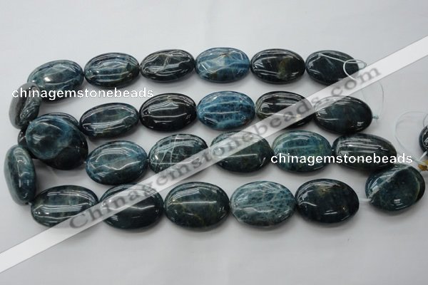 CAP327 15.5 inches 22*30mm oval natural apatite gemstone beads