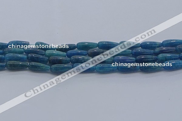 CAP376 15.5 inches 6*16mm teardrop apatite gemstone beads