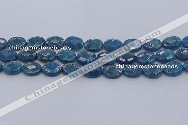 CAP391 15.5 inches 12*16mm faceted oval apatite gemstone beads