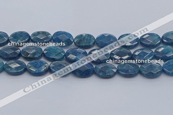 CAP393 15.5 inches 15*20mm faceted oval apatite gemstone beads