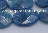 CAP394 15.5 inches 18*25mm faceted oval apatite gemstone beads