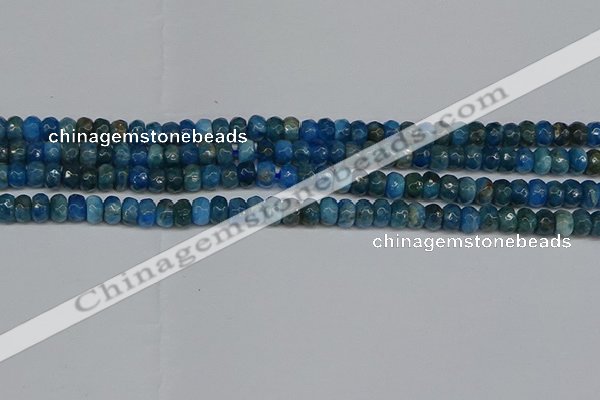 CAP528 15.5 inches 3*5mm faceted rondelle apatite gemstone beads