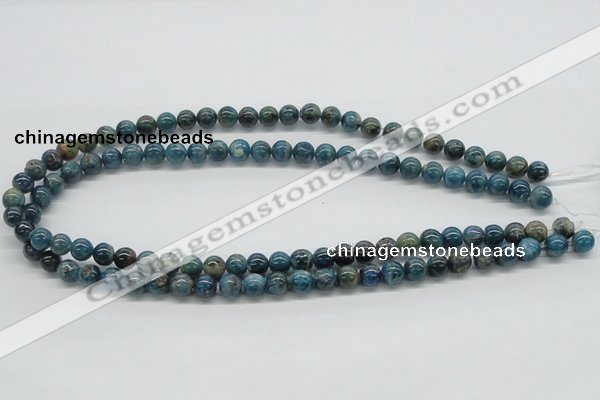 CAP53 15.5 inches 8mm round dyed apatite gemstone beads wholesale