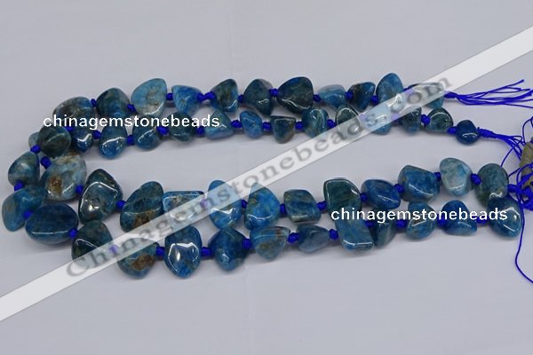 CAP532 15.5 inches 10*12mm - 16*22mm freeform apatite beads