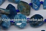 CAP535 15.5 inches 10*18mm - 16*30mm faceted freeform apatite beads