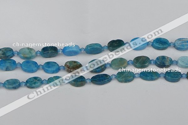 CAP550 15.5 inches 8*12mm oval apatite gemstone beads