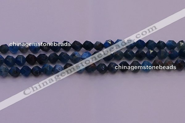 CAP562 15.5 inches 8mm faceted nuggets apatite gemstone beads