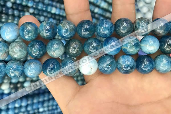 CAP602 15.5 inches 12mm round natural apatite beads wholesale