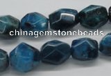 CAP61 15.5 inches 13*15mm nugget dyed apatite gemstone beads wholesale