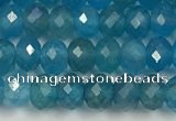 CAP623 15.5 inches 3*4mm faceted rondelle apatite beads