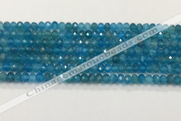 CAP623 15.5 inches 3*4mm faceted rondelle apatite beads