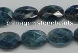 CAP68 15.5 inches 13*18mm faceted oval dyed apatite gemstone beads