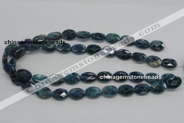 CAP68 15.5 inches 13*18mm faceted oval dyed apatite gemstone beads