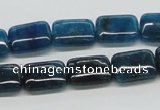 CAP69 15.5 inches 10*14mm rectangle dyed apatite gemstone beads