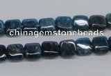 CAP70 15.5 inches 8*8mm square dyed apatite gemstone beads wholesale