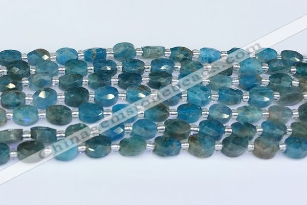 CAP700 15.5 inches 6*8mm faceted oval apatite beads