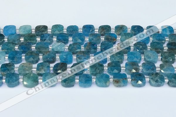 CAP701 15.5 inches 8mm faceted square apatite beads