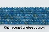 CAP705 15.5 inches 6mm faceted round apatite gemstone beads wholesale