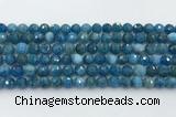 CAP706 15.5 inches 8mm faceted round apatite gemstone beads wholesale