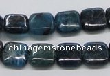 CAP72 15.5 inches 12*12mm square dyed apatite gemstone beads wholesale