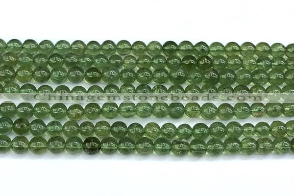 CAP736 15 inches 6.5mm -7mm round green apatite beads