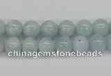 CAQ108 15.5 inches 6mm round A grade natural aquamarine beads