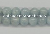 CAQ109 15.5 inches 8mm round A grade natural aquamarine beads