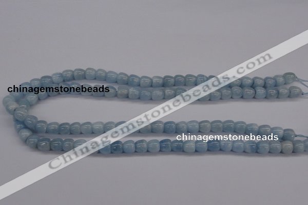 CAQ131 15.5 inches 8*8mm apple-shape natural aquamarine beads