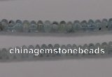 CAQ135 15.5 inches 4*6mm rondelle natural aquamarine beads