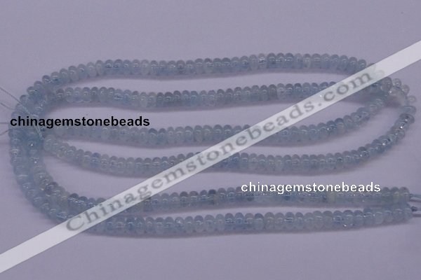 CAQ137 15.5 inches 3*5mm rondelle natural aquamarine beads