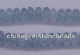 CAQ138 15.5 inches 3*6mm rondelle natural aquamarine beads