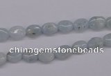 CAQ141 15.5 inches 6*8mm oval natural aquamarine beads wholesale