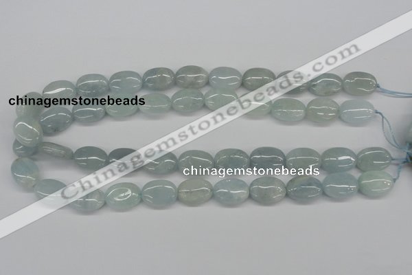 CAQ144 15.5 inches 13*18mm oval natural aquamarine beads wholesale