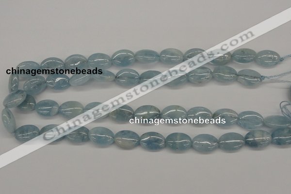 CAQ145 15.5 inches 13*18mm oval natural aquamarine beads wholesale