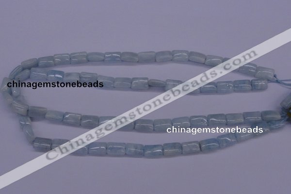 CAQ152 15.5 inches 8*12mm rectangle natural aquamarine beads