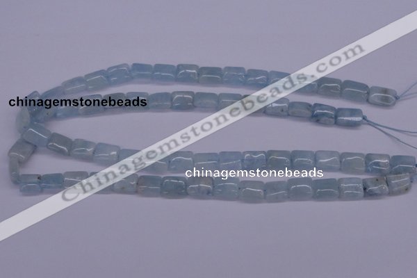 CAQ153 15.5 inches 10*12mm rectangle natural aquamarine beads