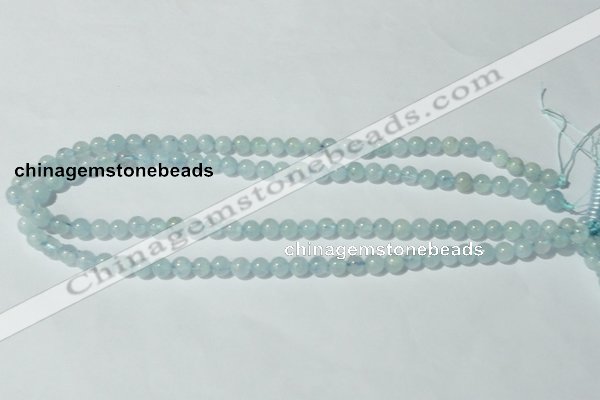 CAQ200 15.5 inches 6mm round natural aquamarine beads wholesale