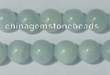 CAQ203 15.5 inches 12mm round natural aquamarine beads wholesale