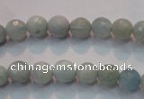 CAQ221 15 inches 5mm faceted round aquamarine beads wholesale