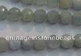 CAQ223 15 inches 8mm faceted round aquamarine beads wholesale