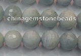 CAQ225 15 inches 12mm faceted round aquamarine beads wholesale